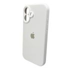 Чохол для смартфона Silicone Full Case AA Camera Protect for Apple iPhone 16 8,White