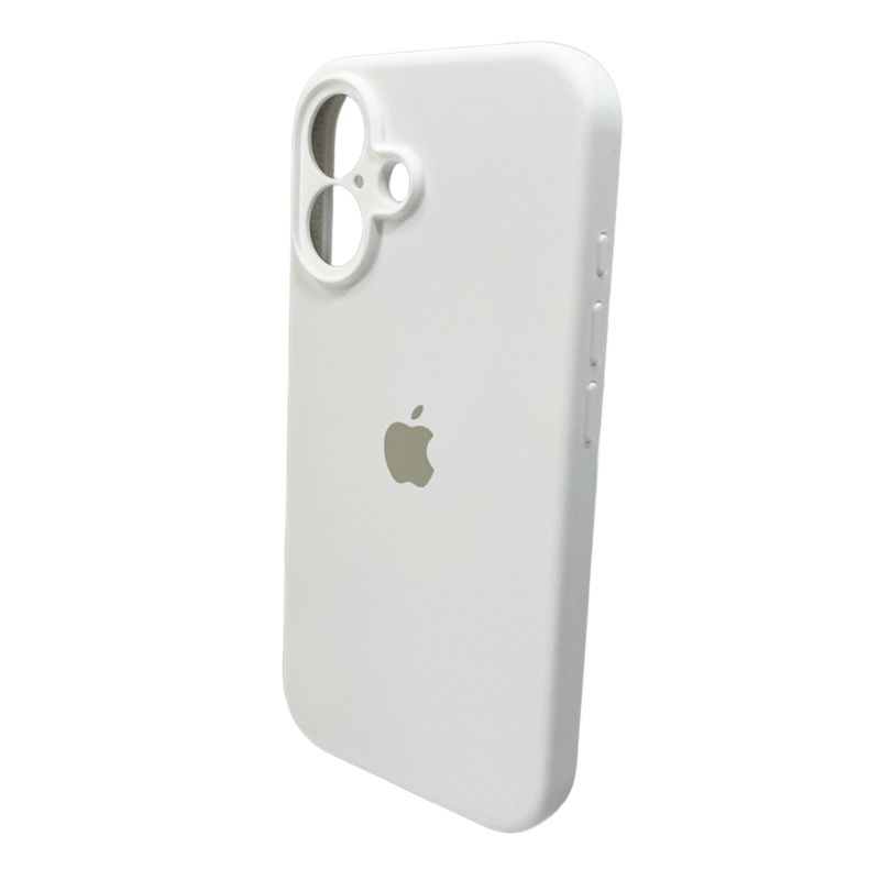Чохол для смартфона Silicone Full Case AA Camera Protect for Apple iPhone 16 8,White