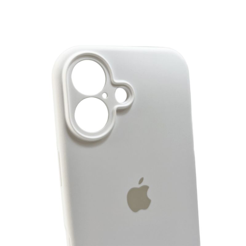 Чохол для смартфона Silicone Full Case AA Camera Protect for Apple iPhone 16 8,White