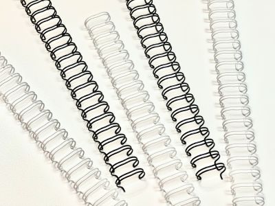 Пружини металеві wireMARK 15.9 мм, білі (25 шт)
