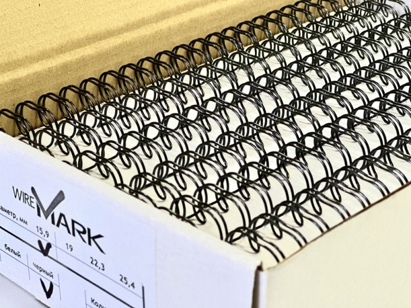 Пружини металеві wireMARK 19.0 мм, чорні (25 шт)