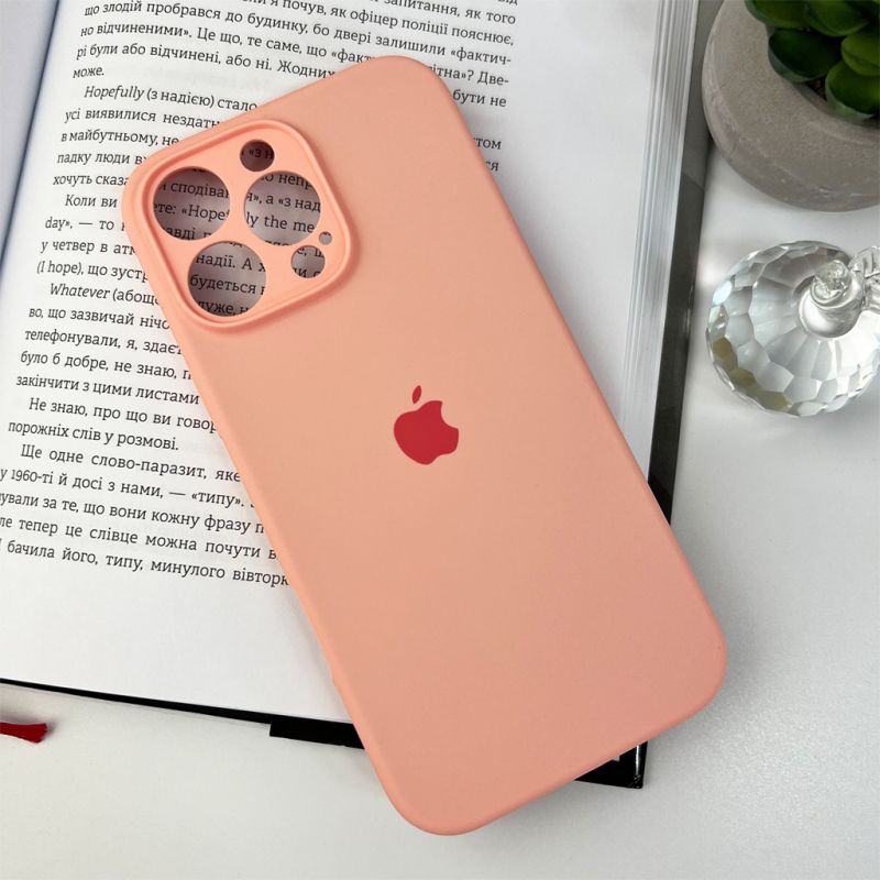 Чохол для смартфона Silicone Full Case AA Camera Protect for Apple iPhone 16 Pro Max 37,Grapefruit