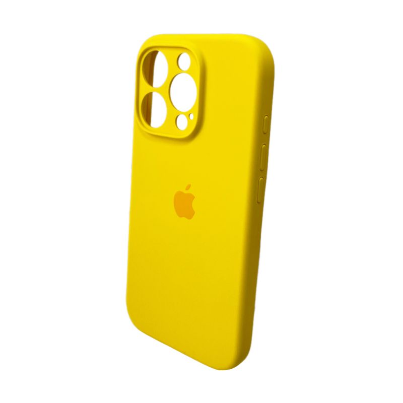 Чохол для смартфона Silicone Full Case AA Camera Protect for Apple iPhone 16 Pro 33,Canary Yellow