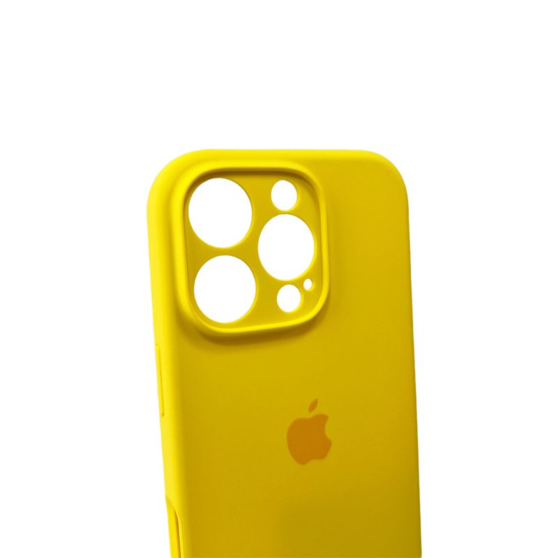 Чохол для смартфона Silicone Full Case AA Camera Protect for Apple iPhone 16 Pro 33,Canary Yellow