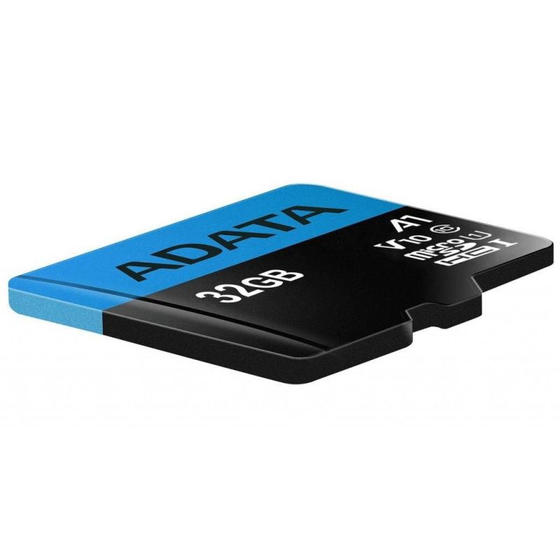 Карта пам'яті microSDHC (UHS-1) A-DATA Premier 32Gb Class 10 A1 (R-100Mb/s)  (adapter SD)