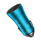 Автомобільний зарядний пристрій Baseus Golden Contactor Pro Dual Fast Charger Car Charger C+C 40W Blue