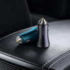 Автомобільний зарядний пристрій Baseus Golden Contactor Pro Dual Fast Charger Car Charger C+C 40W Blue