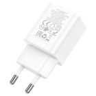 Мережевий зарядний пристрій HOCO N28 Founder PD20W+QC3.0 charger White