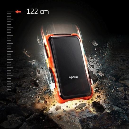 Зовнішній жорсткий диск PHD External 2.5'' Apacer USB 3.1 AC630 1TB Orange (color box)