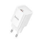 Мережевий зарядний пристрій HOCO C148A Charm single port PD30W charger (EU) White