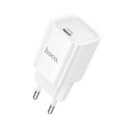Мережевий зарядний пристрій HOCO C148A Charm single port PD30W charger (EU) White