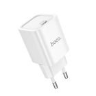 Мережевий зарядний пристрій HOCO C148A Charm single port PD30W charger (EU) White