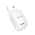 Мережевий зарядний пристрій HOCO C148A Charm single port PD30W charger (EU) White