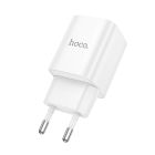 Мережевий зарядний пристрій HOCO C148A Charm single port PD30W charger (EU) White