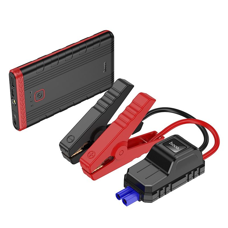 Автомобільний пуско-зарядний пристрій HOCO QS5 Refined intelligent emergency start-up power bank (6000mAh) Black