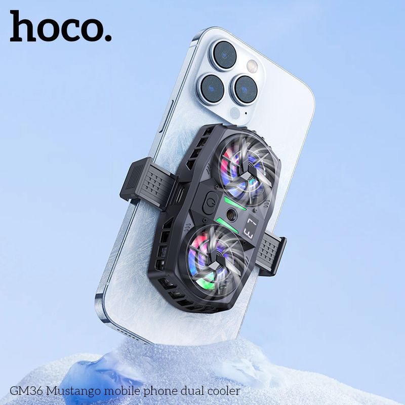 Кулер для мобільного телефона GM36 Mustango mobile phone dual cooler Black