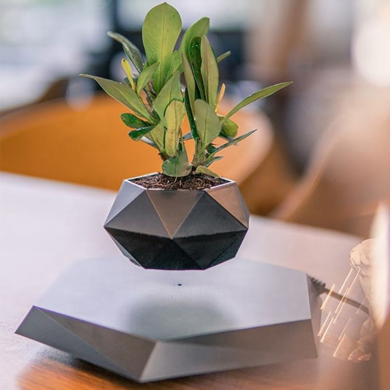 Магнітний левітаційний горщик для рослин HCNT Magnetic Levitating Pot M10-PZ1 Black