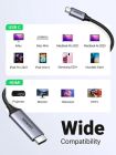 Кабель UGREEN MM142 USB-C to HDMI Male to Male Cable Aluminum Shell 1.5m (Gray Black)(UGR-50570)