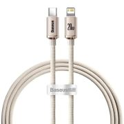 Кабель Baseus Crystal Shine Series Fast Charging Data Cable Type-C to iP 20W 1.2m Pink