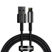 Кабель Baseus Tungsten Gold Fast Charging Data Cable USB to iP 2.4A 1m Black