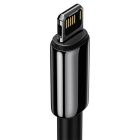 Кабель Baseus Tungsten Gold Fast Charging Data Cable USB to iP 2.4A 1m Black