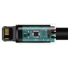 Кабель Baseus Tungsten Gold Fast Charging Data Cable USB to iP 2.4A 1m Black