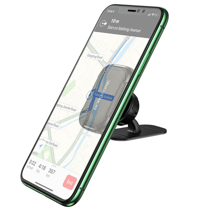 Автотримач для телефона BOROFONE BH36 Voyage center console magnetic Black
