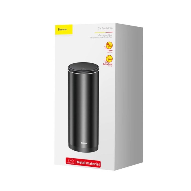 Автомобільний сміттєвий контейнер Baseus Gentleman Style Vehicle-mounted Trash Can（Bag1 roll/30）Black