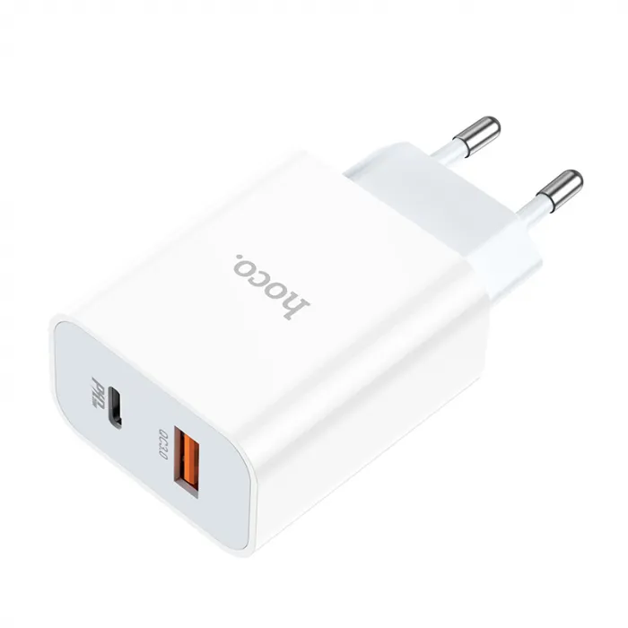 Мережевий зарядний пристрій HOCO C97A PD20W+QC3.0 charger White