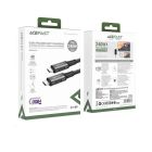 Кабель ACEFAST C1-09 USB-C to USB-C aluminum alloy audio/video transmission full-featured data cable Black