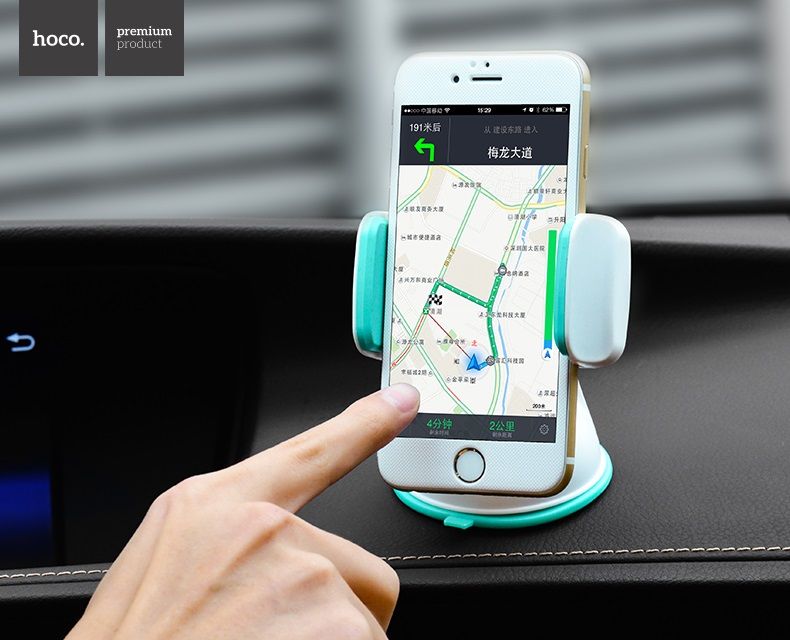 Автотримач для телефона HOCO CA5 Suction vehicle Holder Blue