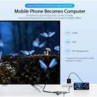 USB-хаб Vention Type-C to HDMI/USB3.0*3/PD Converter 0.15M Gray Metal Type (CNBHB)