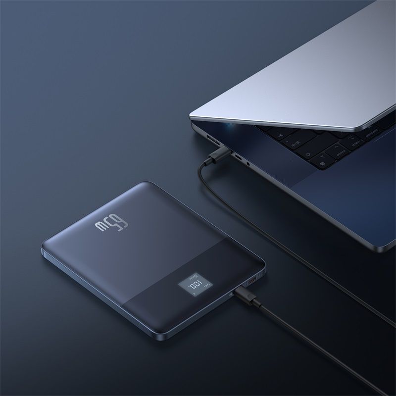 Зовнішній акумулятор Baseus Blade2 Fast-Charging Power Bank with Digital Display Intelligent Edition 12000mAh 65W Mariana Blue  (with Baseus Mini Whit