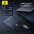 Зовнішній акумулятор Baseus Blade2 Fast-Charging Power Bank with Digital Display Intelligent Edition 12000mAh 65W Mariana Blue  (with Baseus Mini Whit