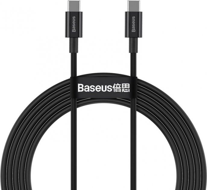 Кабель Baseus Superior Series Fast Charging Data Cable Type-C to Type-C 100W 2m Black