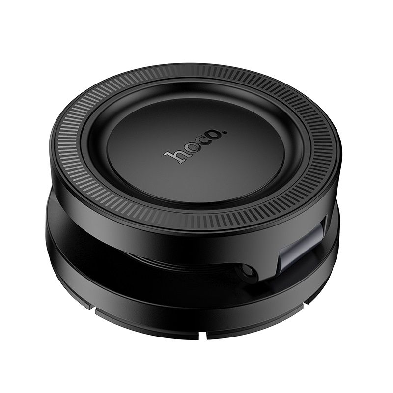 Автотримач для телефона HOCO H61 Show folding ring magnetic car holder (dashboard) Black Metal Gray