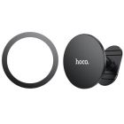 Автотримач для телефона HOCO H13 Fine jade ring magnetic car holder(center console) Black
