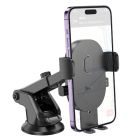 Автотримач для телефона HOCO H19 Mighty one-button car holder(center console) Black