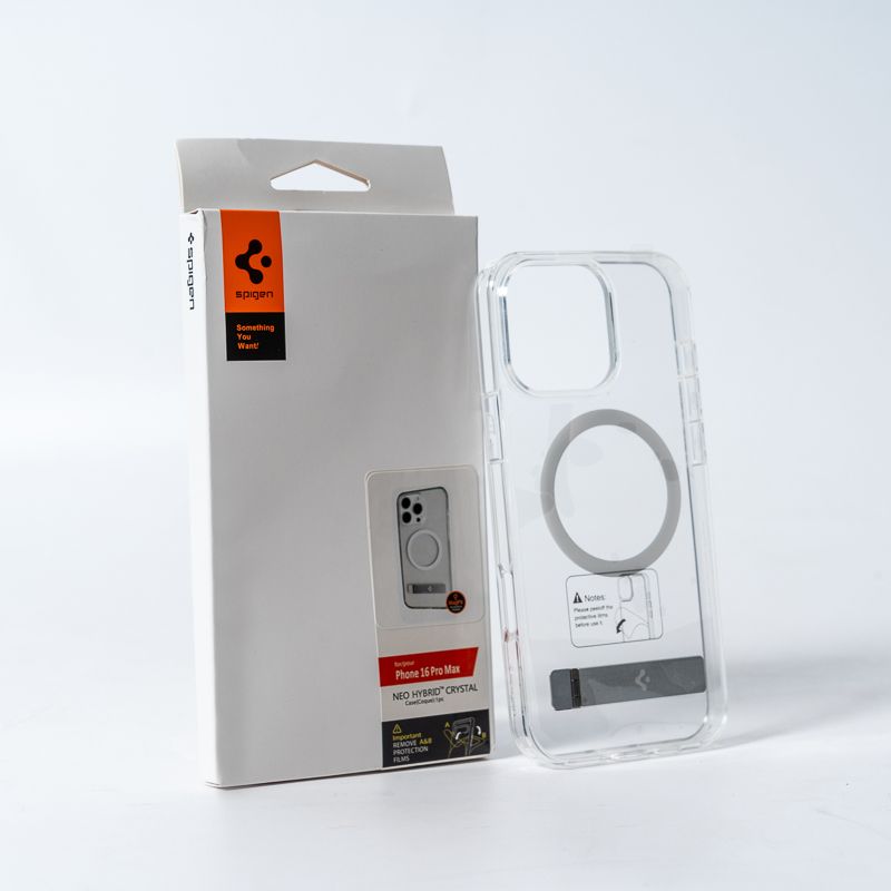 Чохол Spigen AAA Magnetic Clear Stand for Apple iPhone 16 Pro Transparent