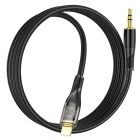 Аудіокабель HOCO UPA25 iP to 3.5mm male, nylon braid, 1m, Black