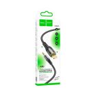 Аудіокабель HOCO UPA25 iP to 3.5mm male, nylon braid, 1m, Black