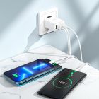 Мережевий зарядний пристрій HOCO C102A Fuerza QC3.0 four-port charger 18W White