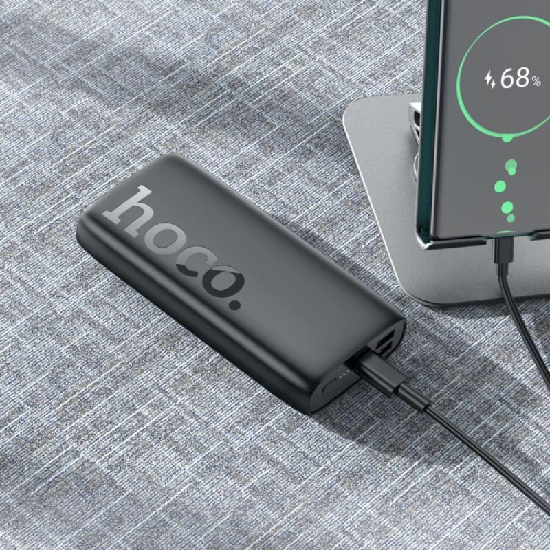 Зовнішній акумулятор HOCO J122A Respect 22.5W+PD20W fully compatible power bank(20000mAh) Black