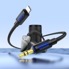 Аудіокабель BOROFONE BL20 True sound silicone digital audio conversion cable iP Black