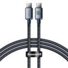 Кабель Baseus Crystal Shine Series Fast Charging Data Cable Type-C to Type-C 100W 1.2m Black