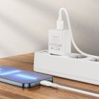 Мережевий зарядний пристрій BOROFONE BA74A Aspirer single port charger set(iP) White