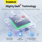 Мережевий зарядний пристрій з кабелем Baseus GaN6 Pro Fast Charger 2C+2U 65W  EU Cluster Black((With Type-C to Type-C 100W(20V/5A) 1m Black）