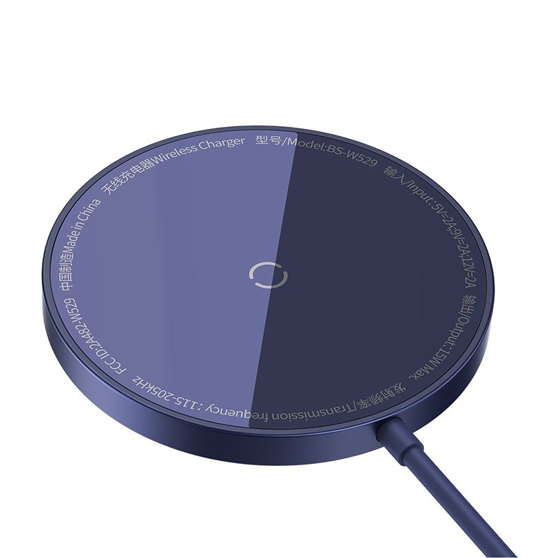 Бездротовий зарядний пристрій Baseus Simple Mini3 Magnetic Wireless Charger 15W Dusty Purple