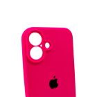 Чохол для смартфона Silicone Full Case AA Camera Protect for Apple iPhone 16 23,Shiny Pink