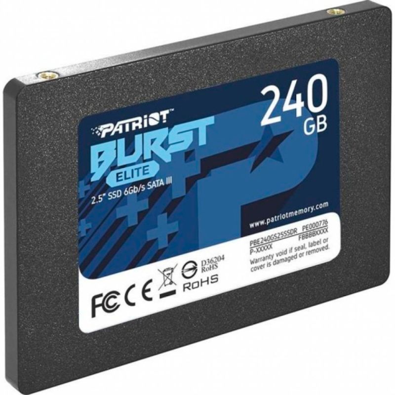 Накопичувач SSD Patriot Burst Elite 240GB 2.5" 7mm SATAIII TLC 3D